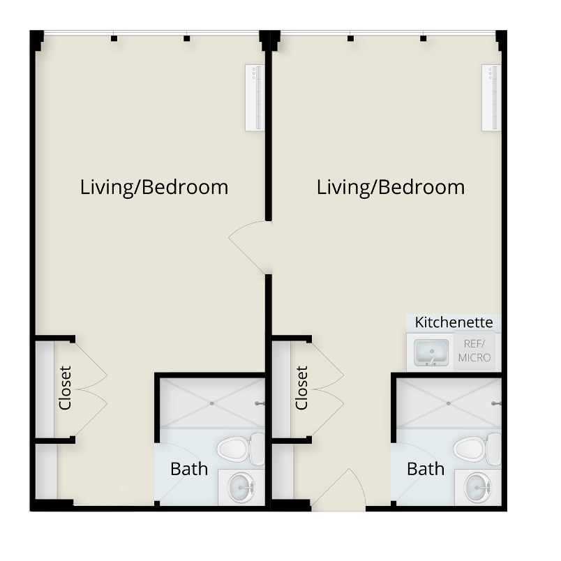 1 Bedroom Floor Plan