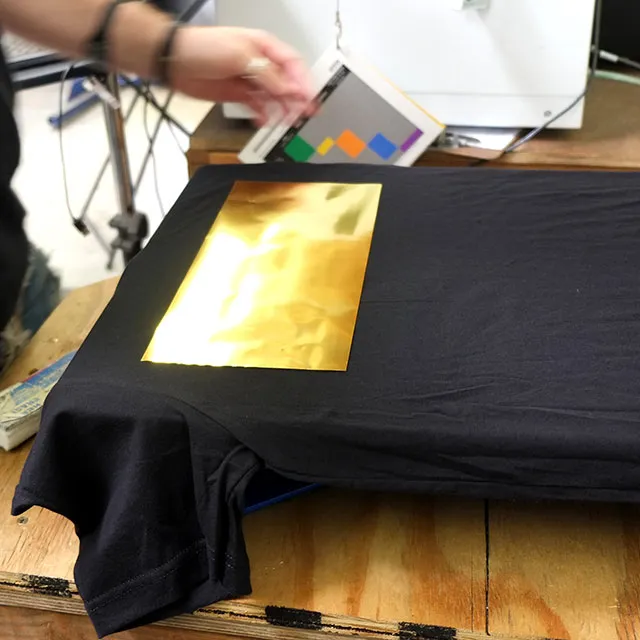 All-over print that is printed over the collaret over printed area