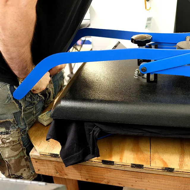 Applying heat and pressure for foil application