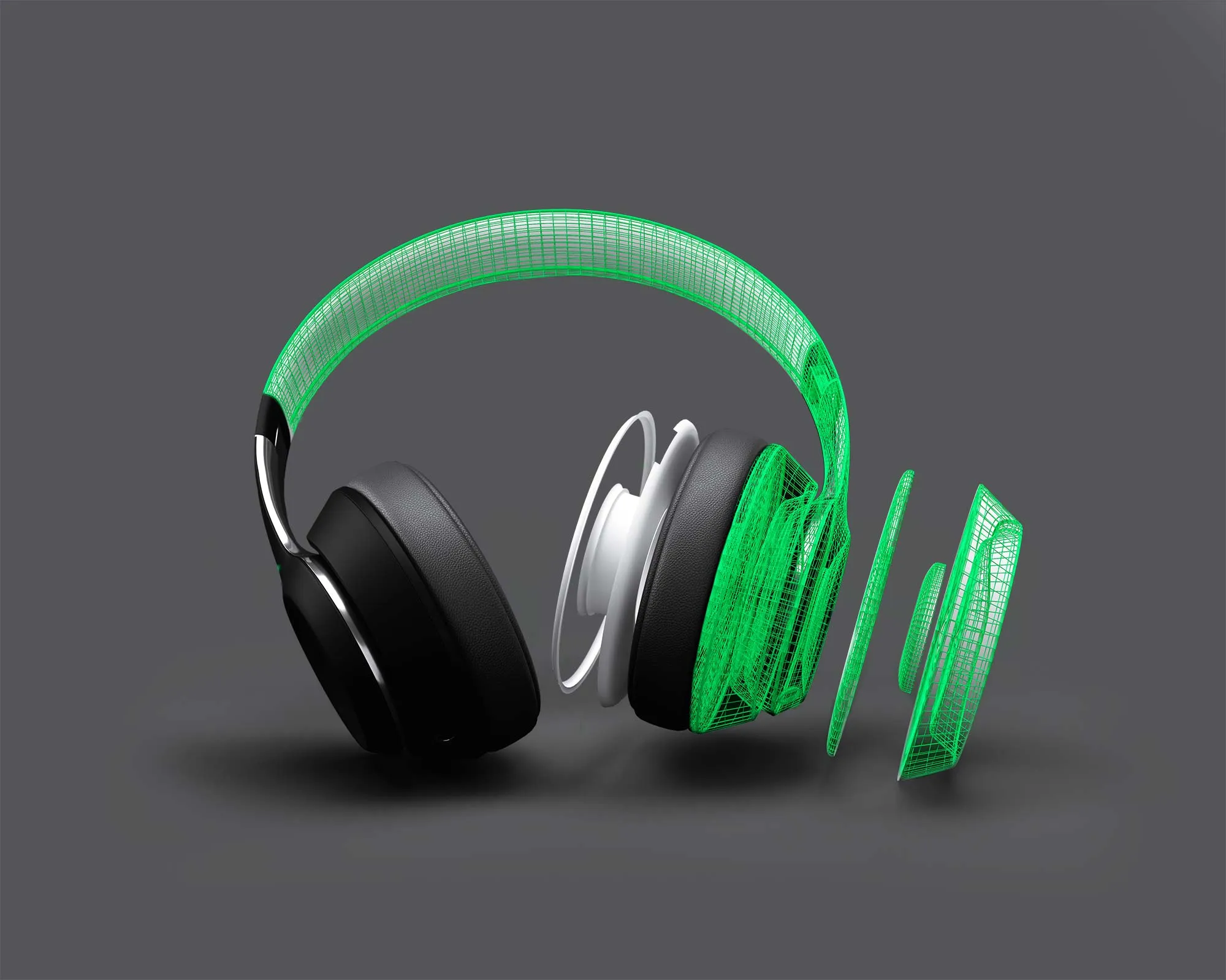 3D model of headphones