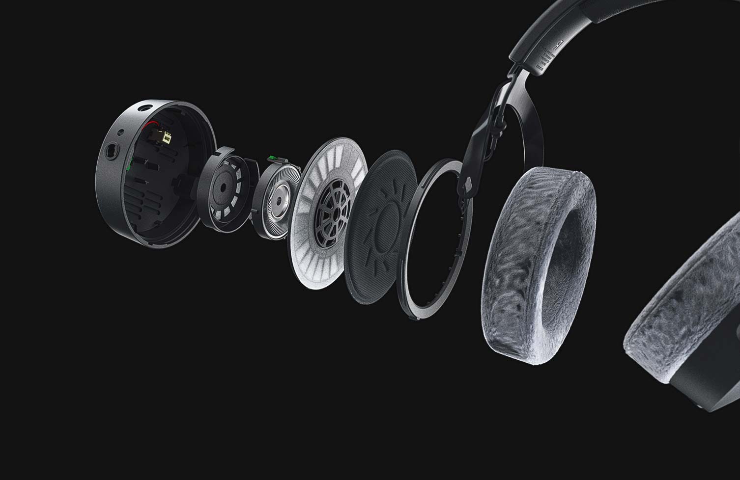 RenderThat 3D-Visualisierung eines modernen, schwarzen Kopfhörers von beyerdynamic