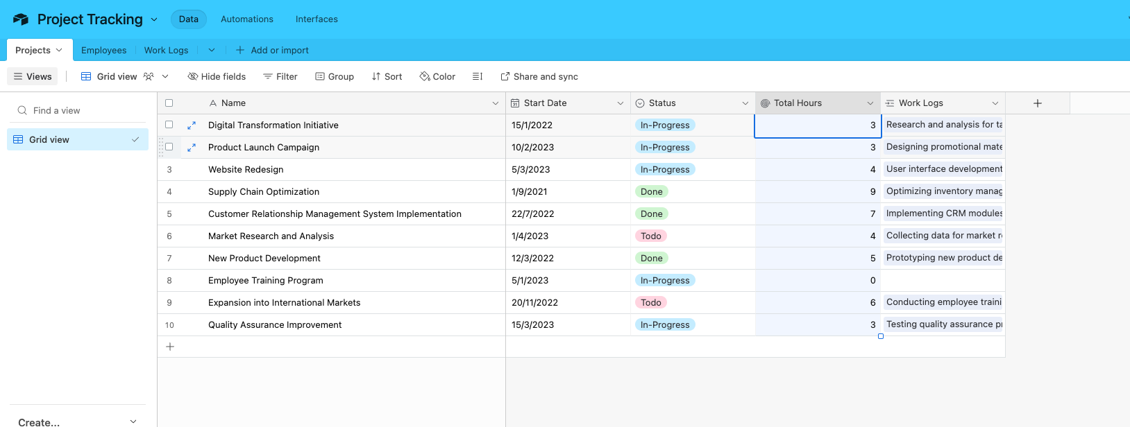 Time Tracking in Projects Using Noloco and Airtable [How To] | Noloco Blog