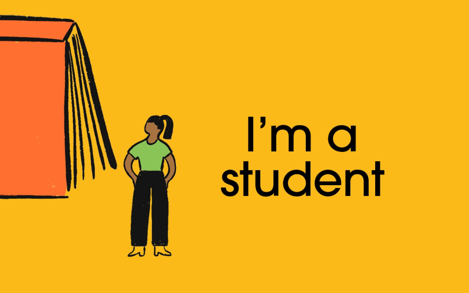 Image button: 'I'm a student'