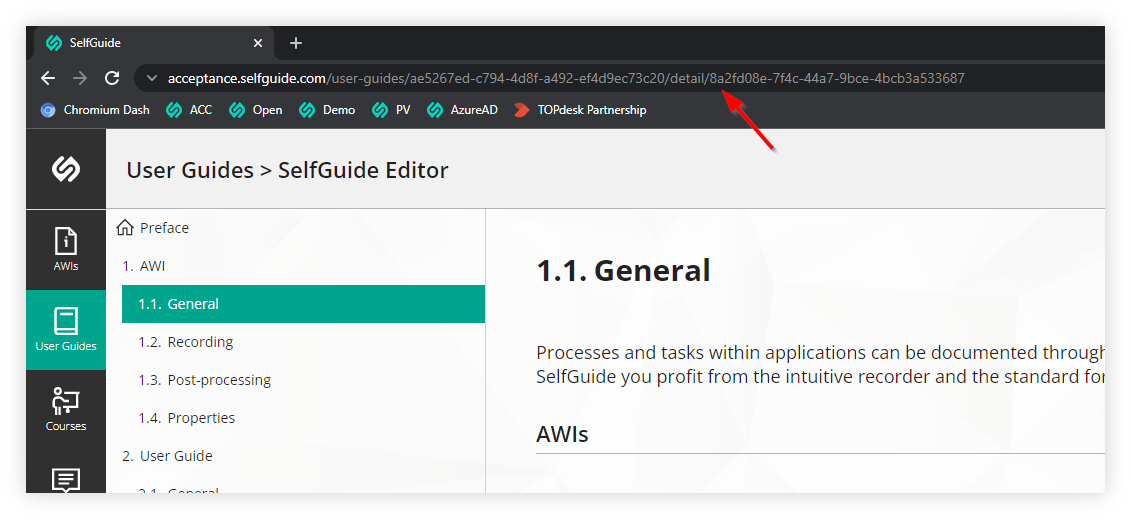 13/12 - Navigate to User Guide Chapter | Releases | SelfGuide kb