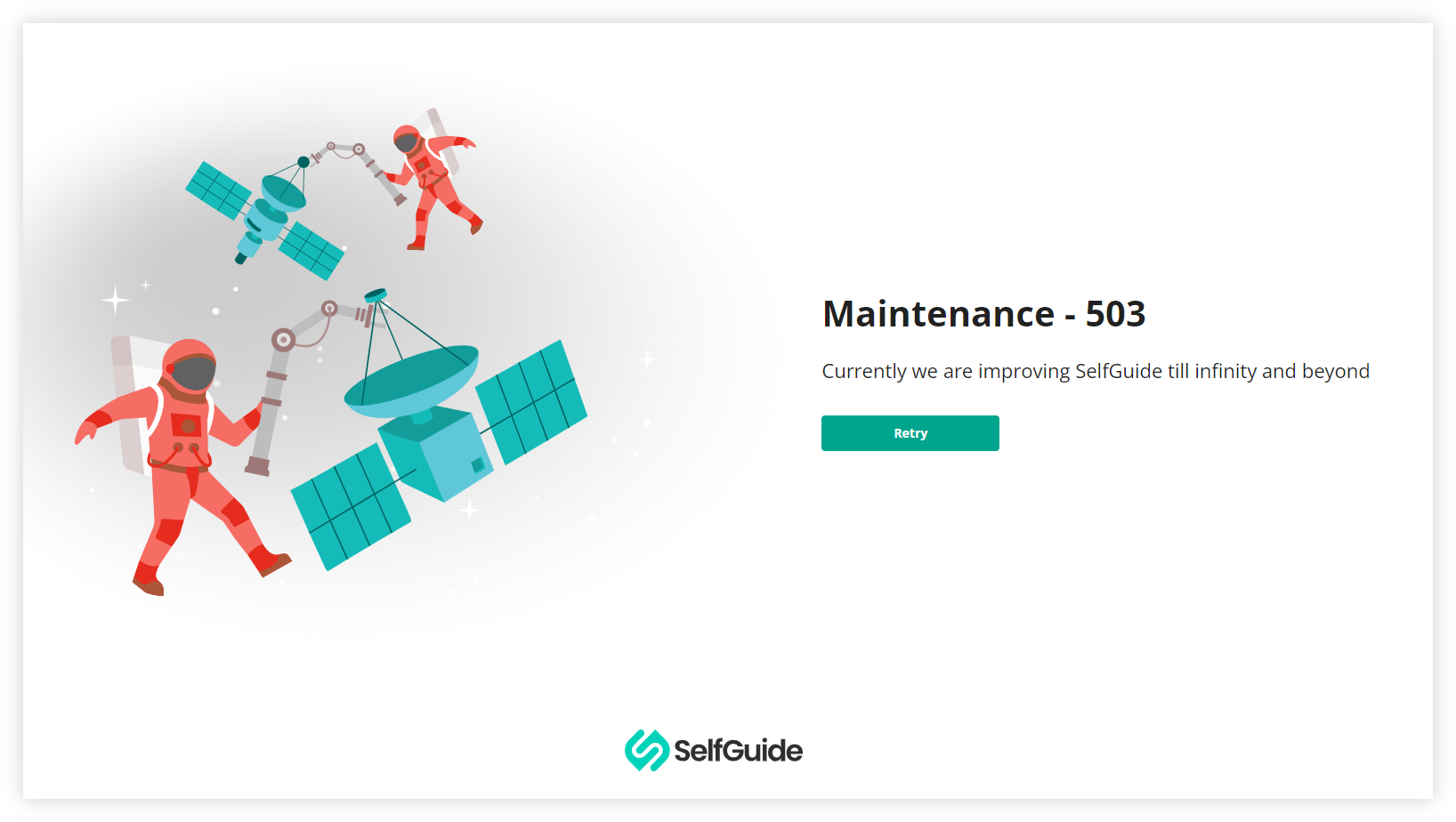 07/09 - Loader and maintenance page | Releases | SelfGuide kb