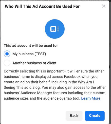 Simple Guide To Creating a New Facebook Ad Account