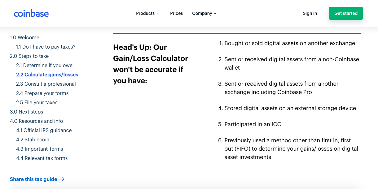 Coinbase tax reporting