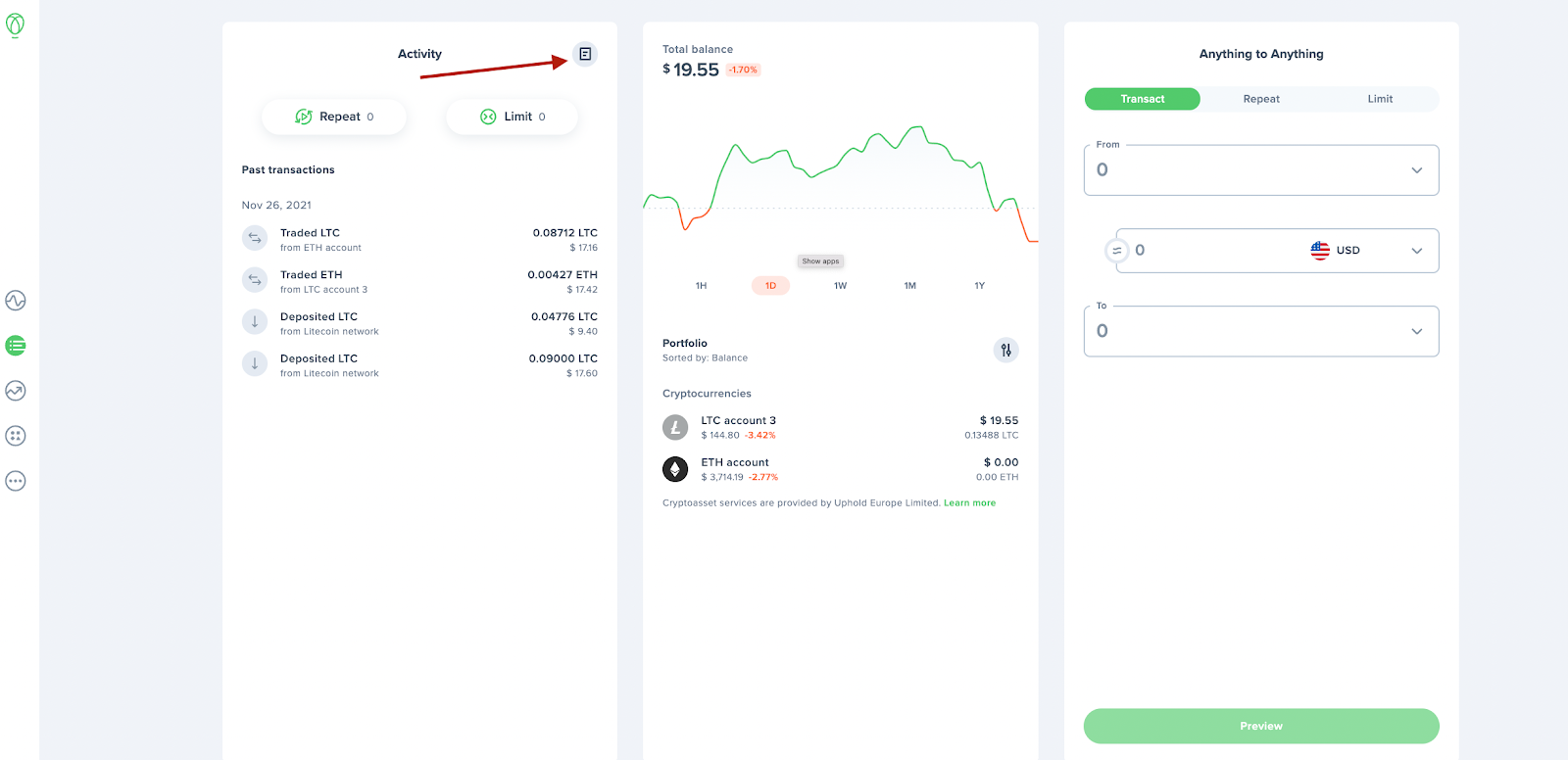 How to do your Uphold Taxes | CoinLedger