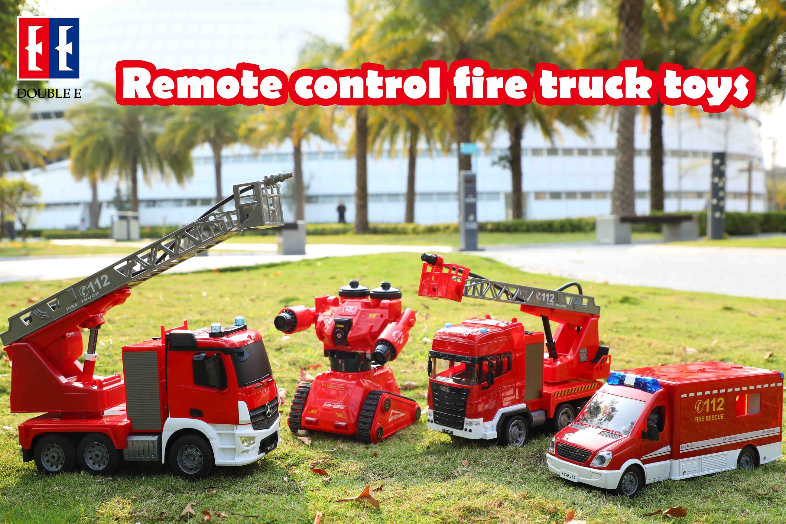Remote Control Fire Truck Toys Double E Toys
