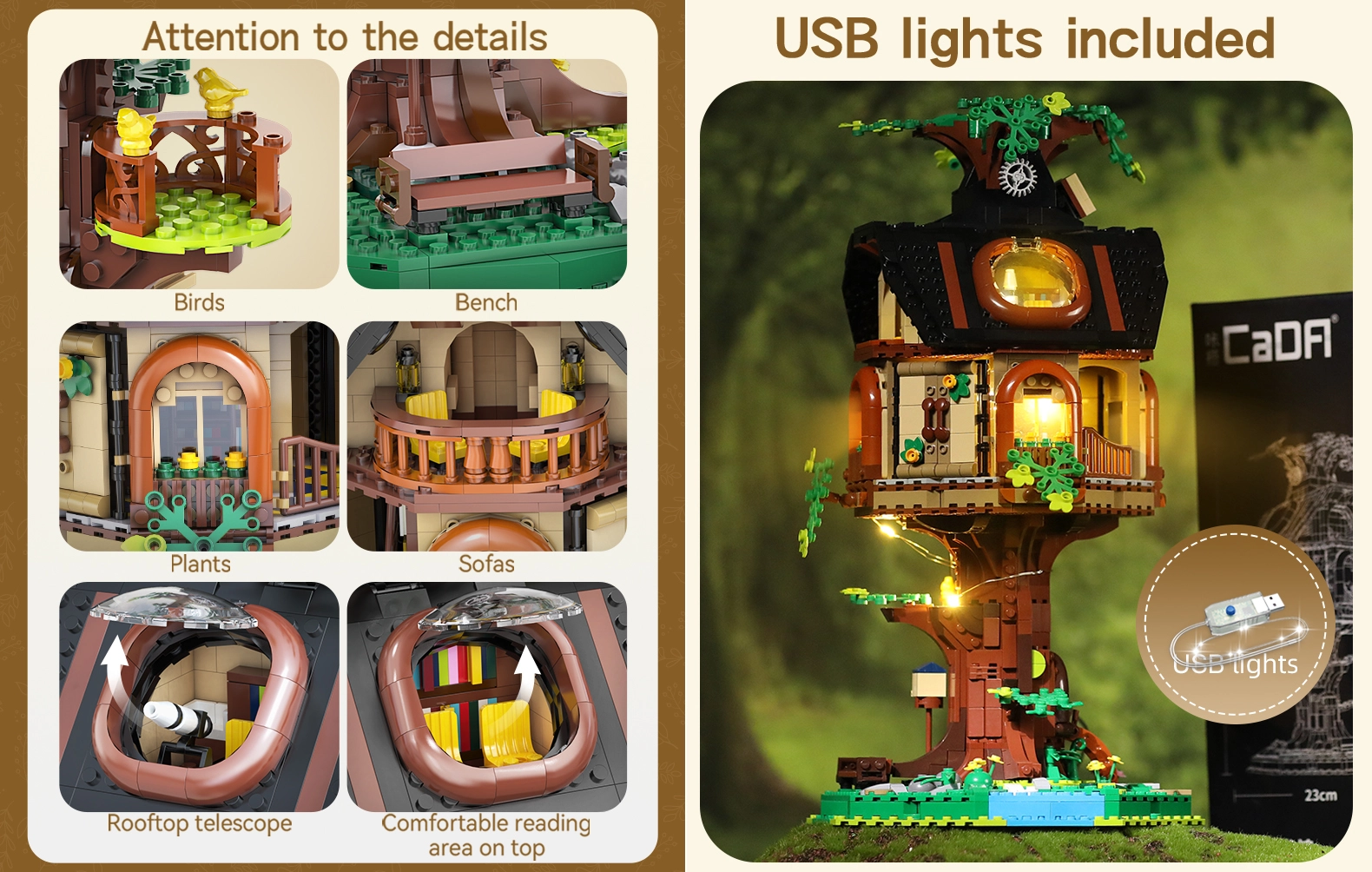 Tree House Library | CaDA Bricks