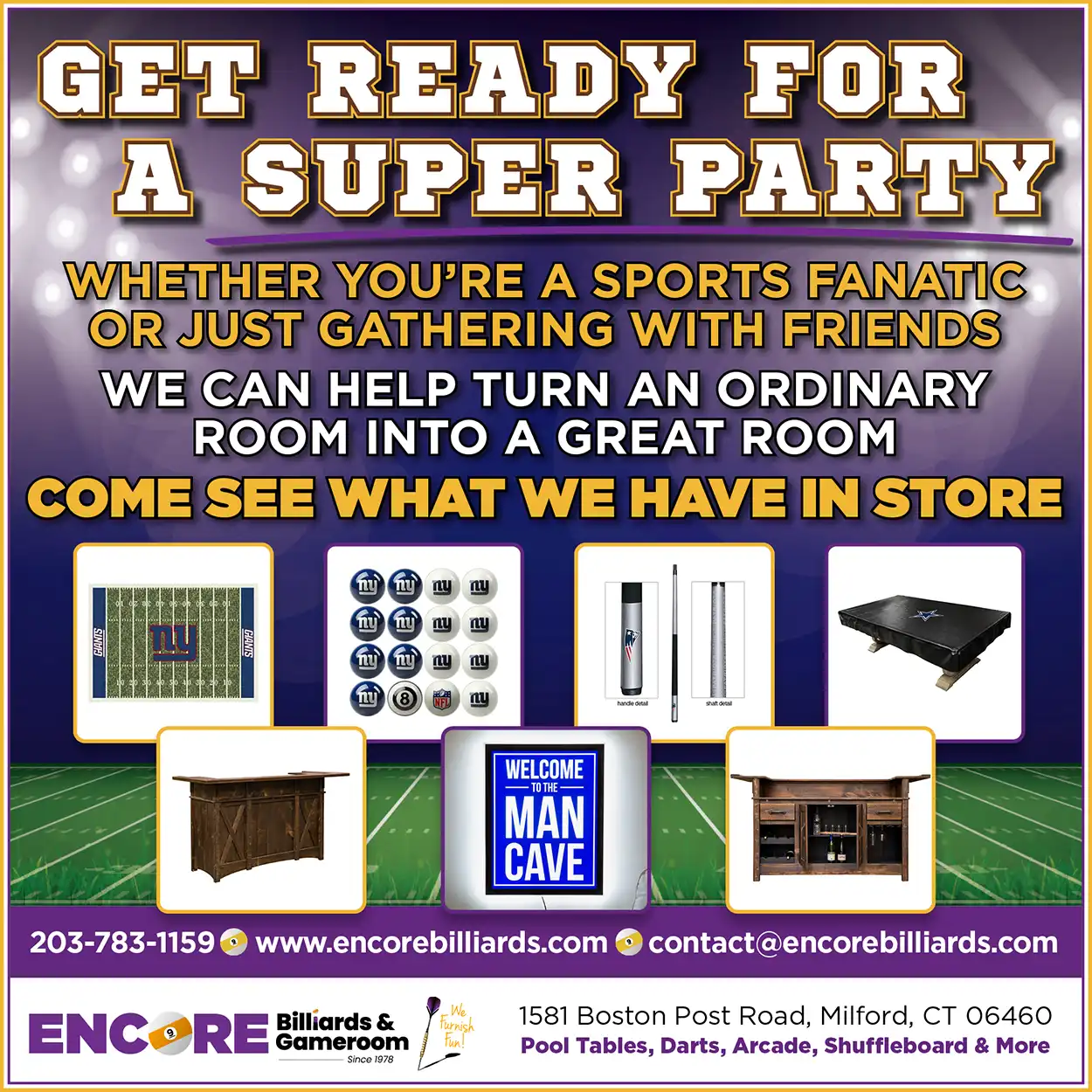 Encore Billiards & Gameroom Pool Tables, Darts, Shuffleboard, Arcade