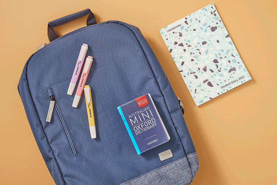 For middle-schoolers, make sure highlighters, a student diary and dictionary feature in their back-to-school supplies.