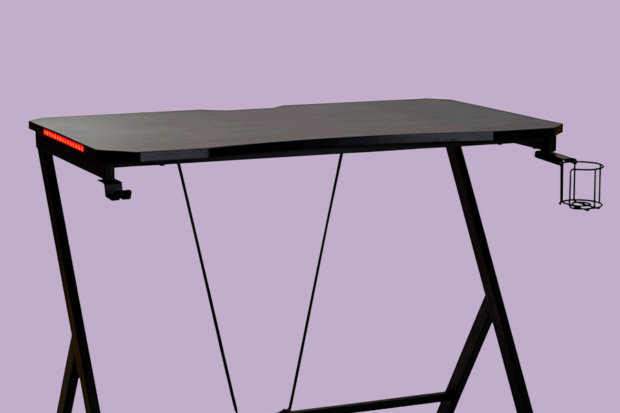 Keep up with gaming technology trends by installing a gaming desk.