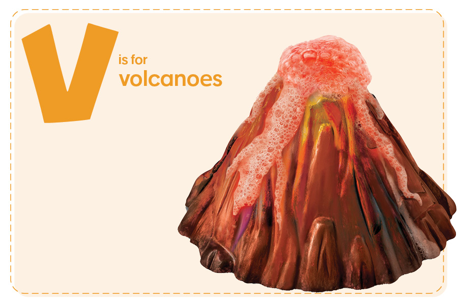 Volcano Sticker Book Your A-Z of Back to School Essentials | Learn | NOTEWORTHY at Officeworks