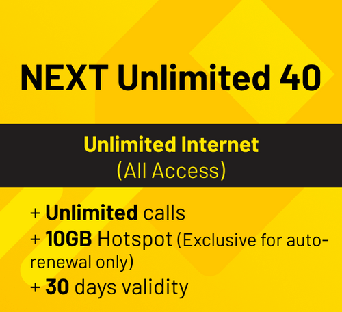 Prepaid Unlimited | Unlimited Internet (6Mbps) & FREE 2GB Hotspot | Digi