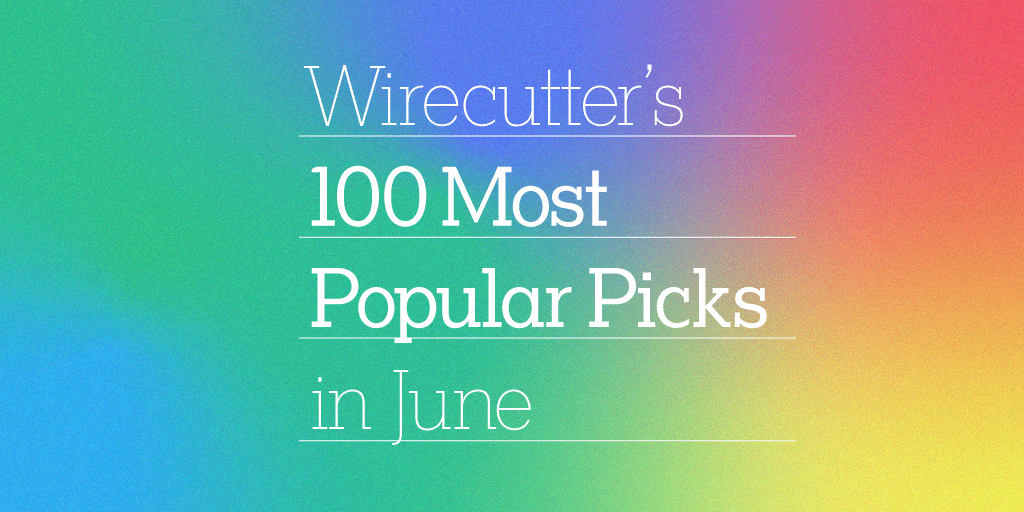 Wirecutters most popular picks in June rainbow graphic