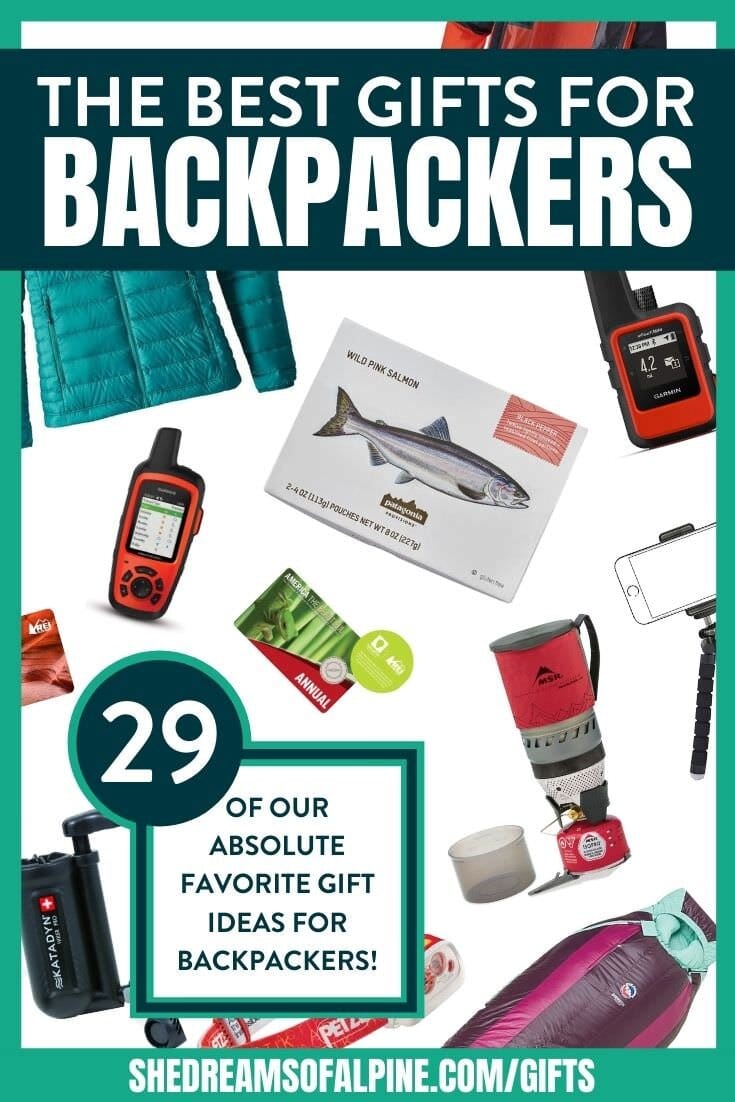 The best gifts for backpackers graphic