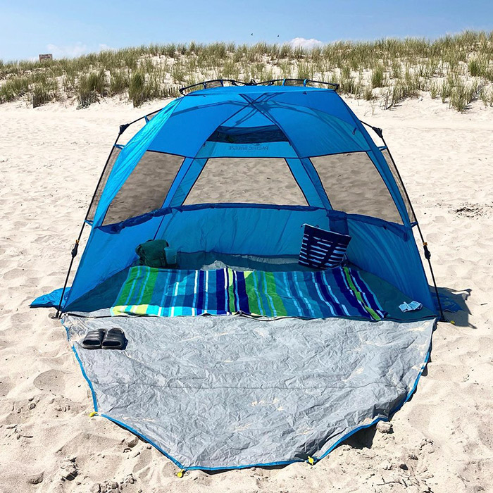 Pacific Breeze tent on beach