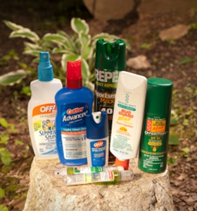 Insect repellent bottles