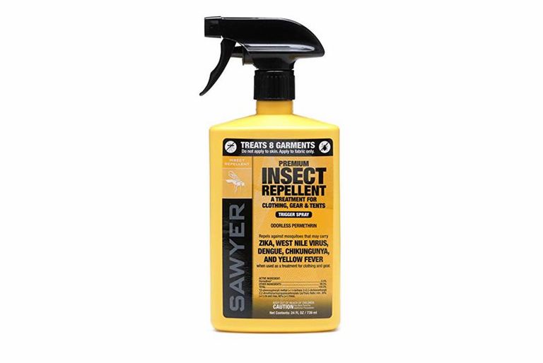 Yellow bottle Sawyer Permethrin premium insect repellent