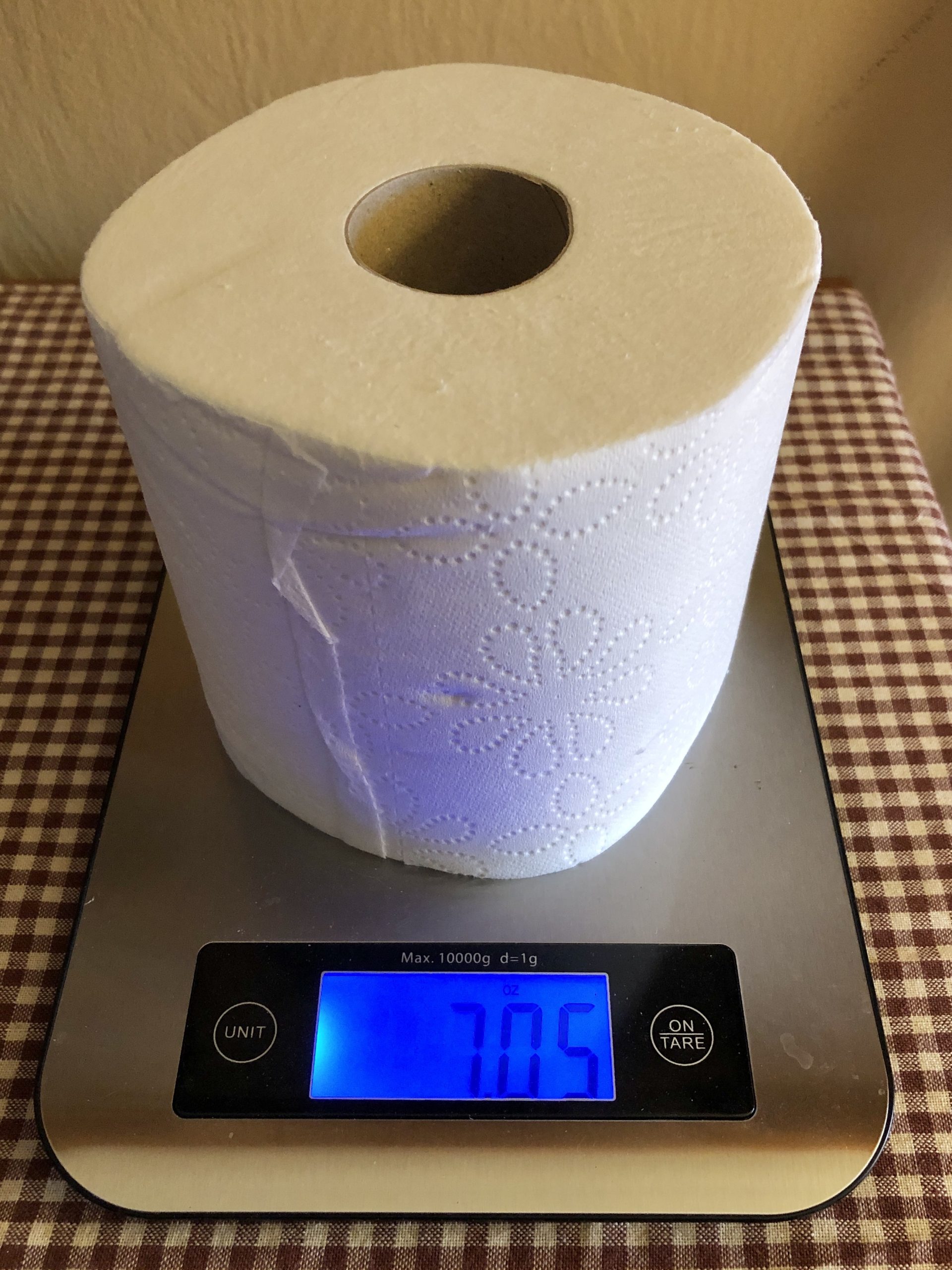 Toilet Paper on a Scale 