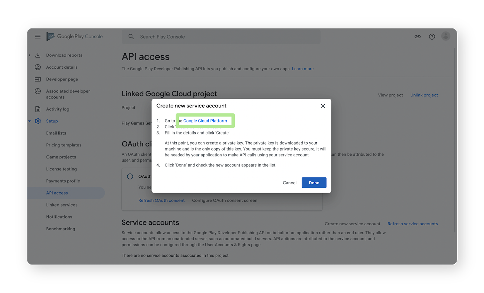 Generating your JSON key for mobile apps Narmi