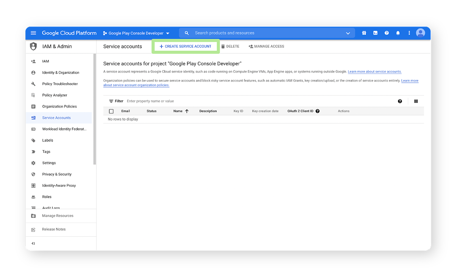 Generating your JSON key for mobile apps Narmi