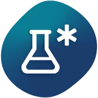 Science lab beaker icon