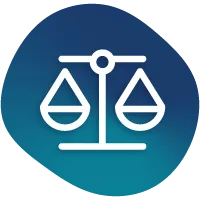 Legal scales of justice icon