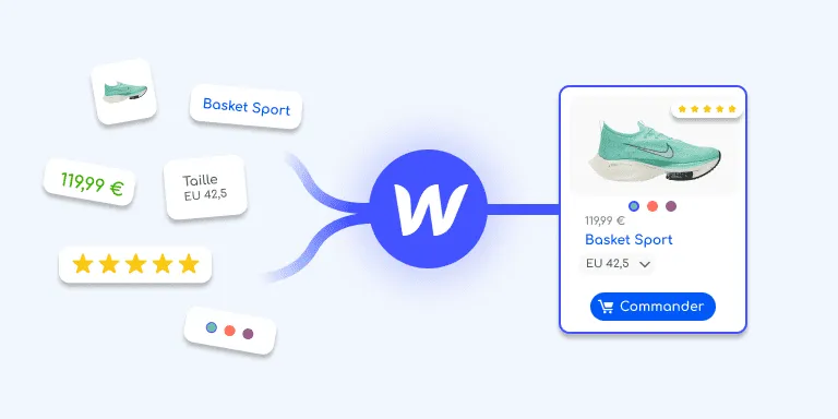 Création d'une page produit e-commerce grâce à Webflow