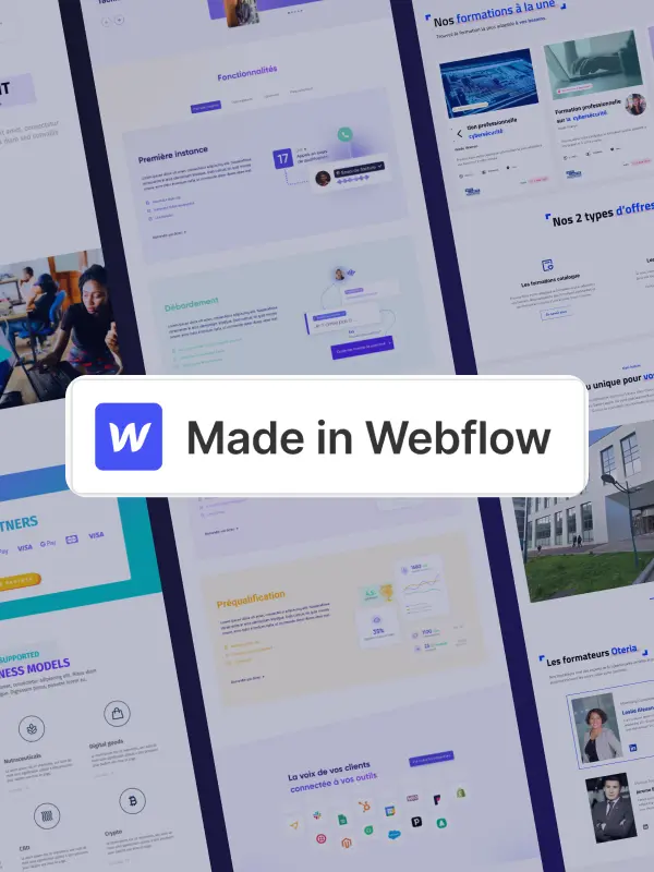 Aperçu de site web du portfolio de Digidop sur Webflow