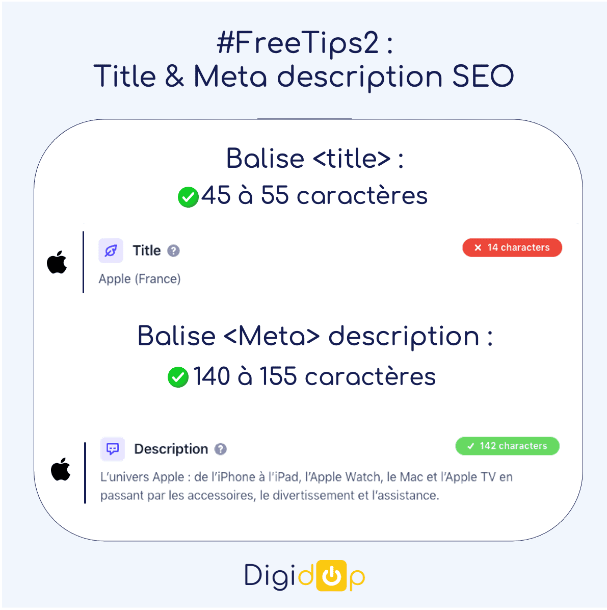 tutoriel meilleure pratique title et meta description optimisation seo