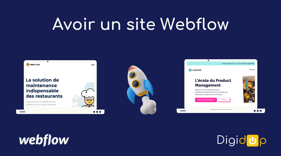Illustration sur l'utilité d'avoir un site Webflow : rapidité et performance