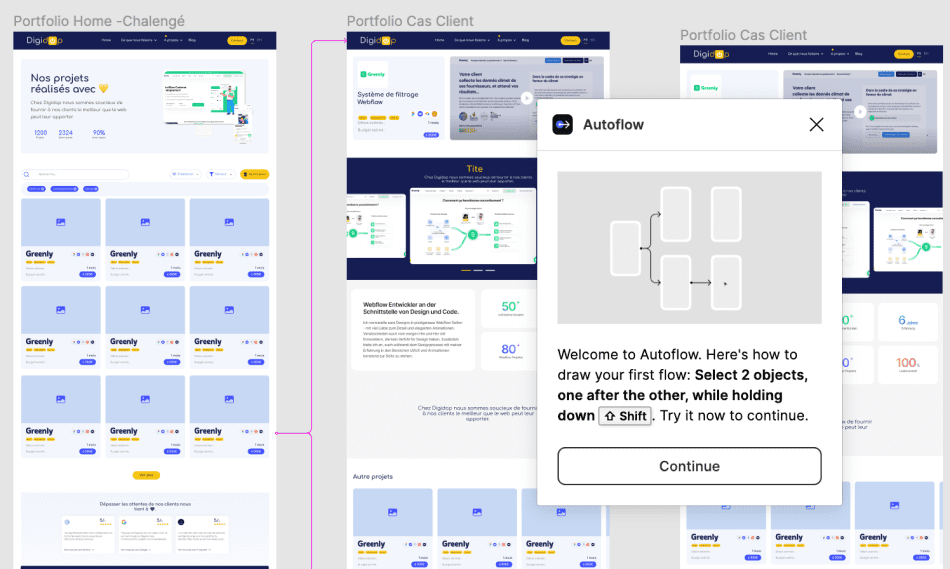 Screenshot outil figma plugin Autoflow