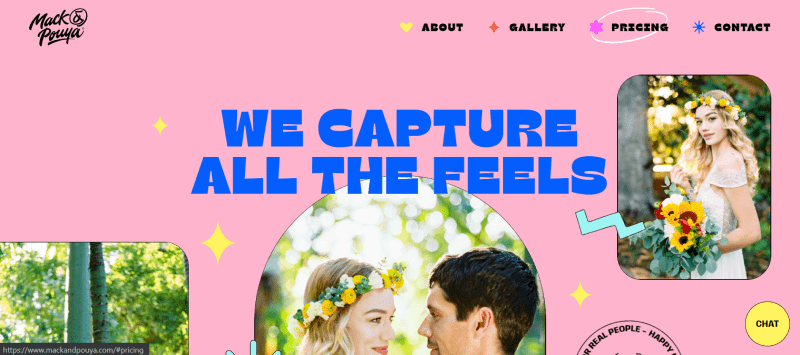Screenshot site Webflow : Mack & Pouya
