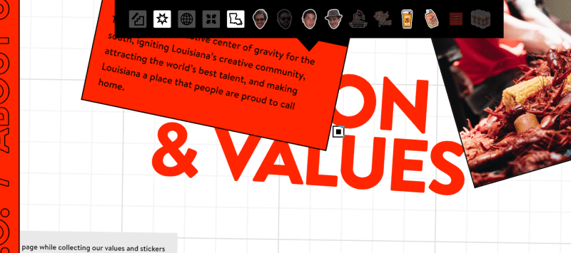 Screenshot site Webflow : TSE Culture Manual