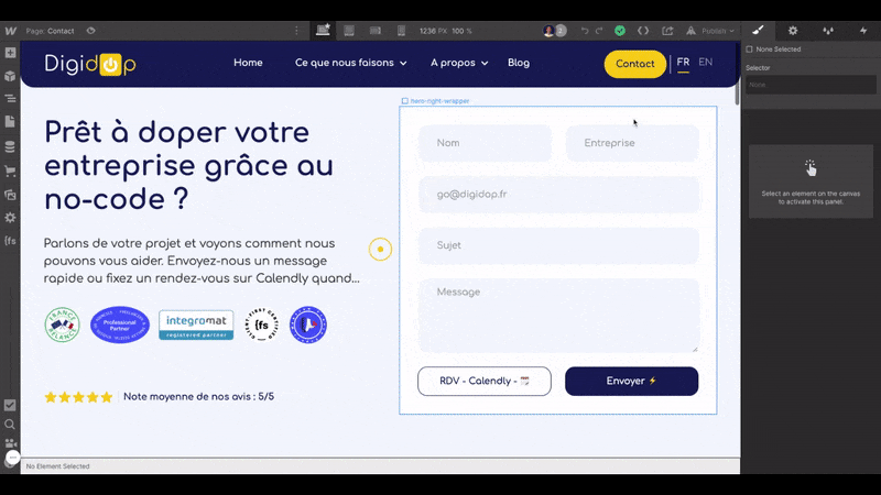 Lien de partage | Webflow tutoriel
