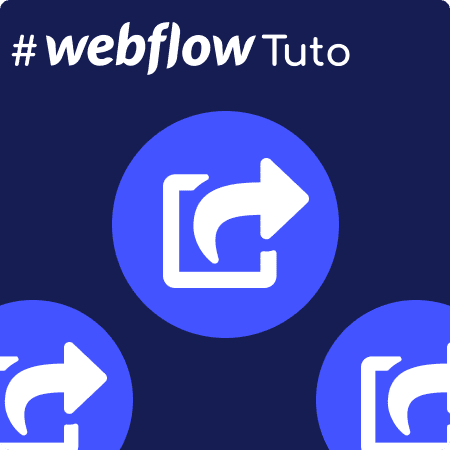 3 Logos de partage de liens avec #WEFLOWTUTO