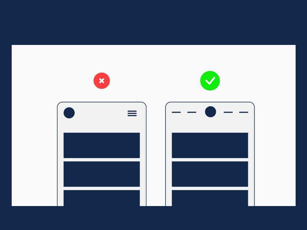 Ne cachez pas votre menu de navigation