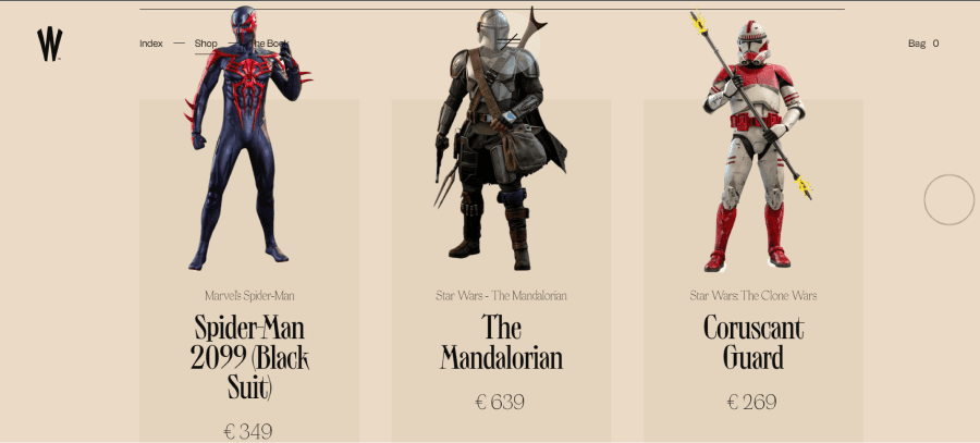 Site E-commerce Webflow Wannabe Toys