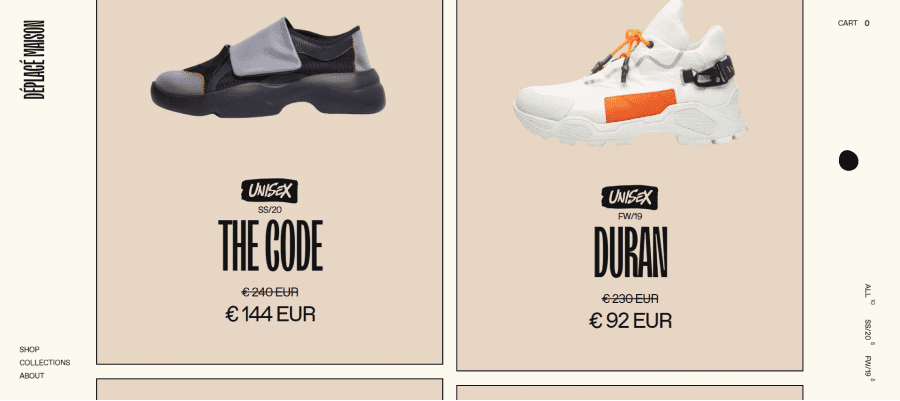 Site E-commerce Webflow Déplacé Maison