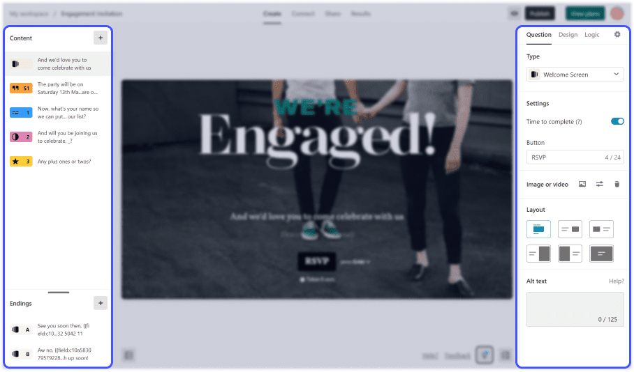 formulaire typeform outils de personnalisation des formulaires web
