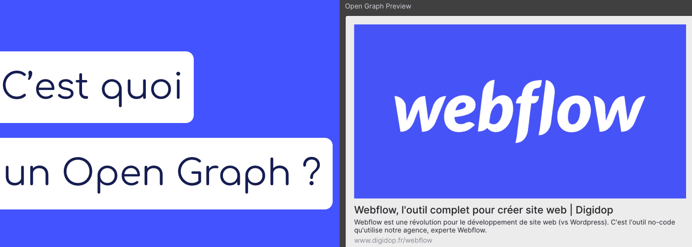 C'est quoi un open graph ? Avec preview dans Webflow