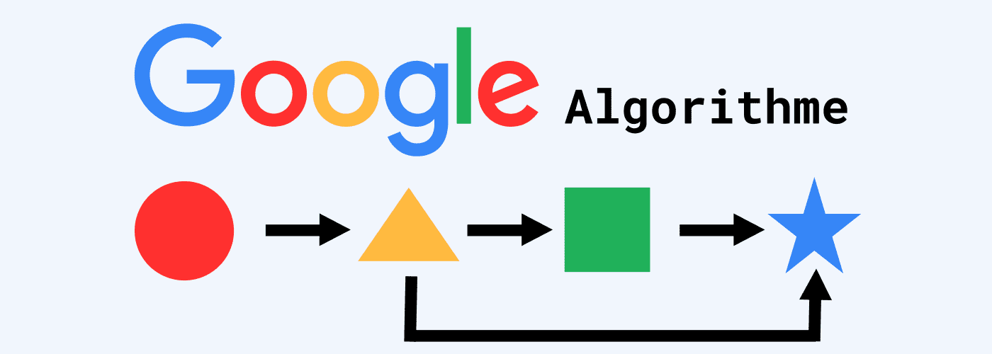 Google algorithme avec schema géométrique