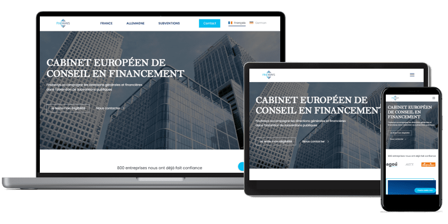 Responsive site webflow Findways