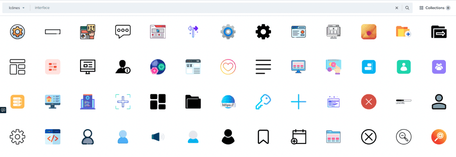 icones de la plateforme flaticon