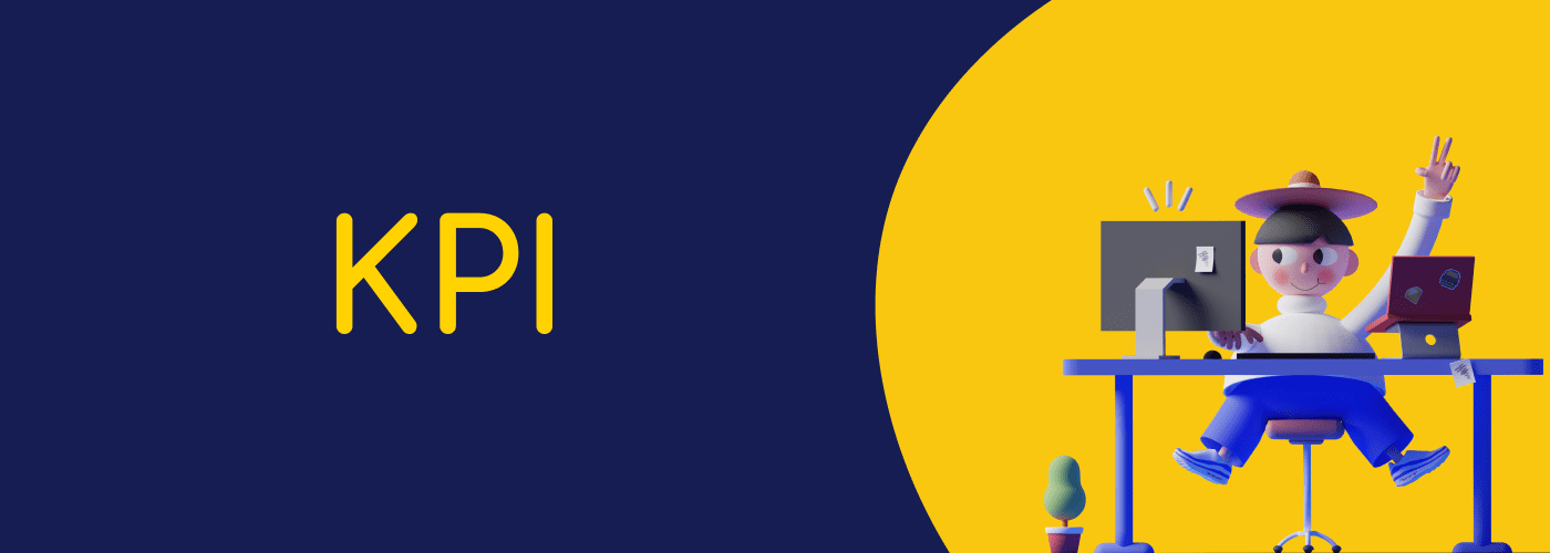 KPI avec un mockup 3d d'un webdesigner