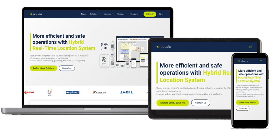 Responsive site Webflow Ubudu