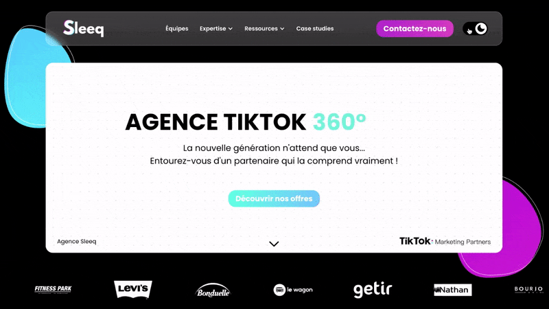 Dark & light mode Website
