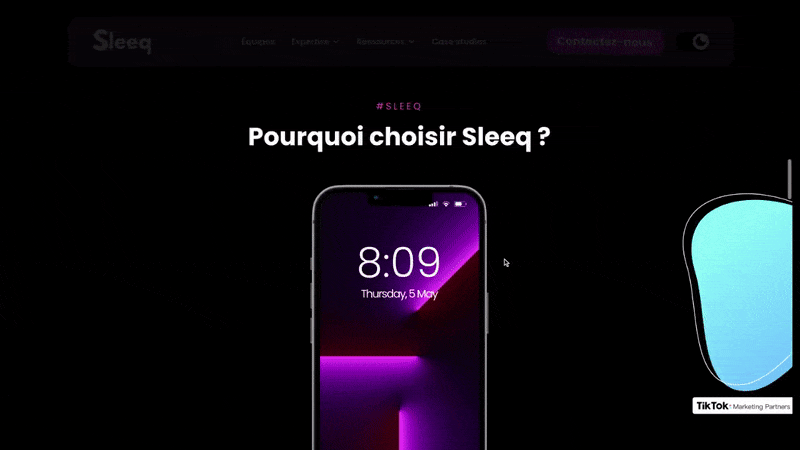 Animation iphone unlock on scroll